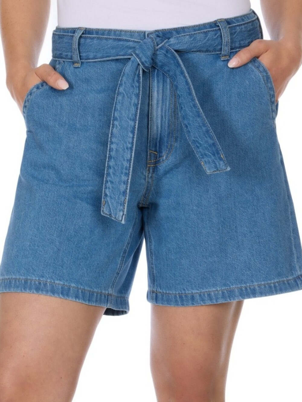 Tommy Hilfiger Women's Denim Shorts with Belt